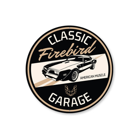 Classic Firebird Garage American Muscle Decor Metal Sign
