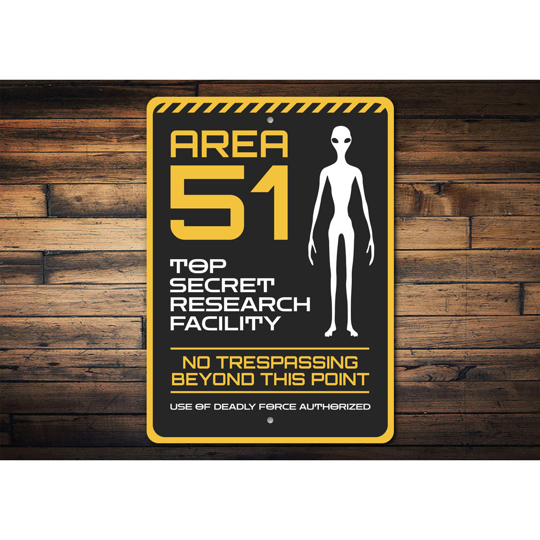 Area 51 Alien Top Secret Research Facility Decor Metal Sign – Lizton ...