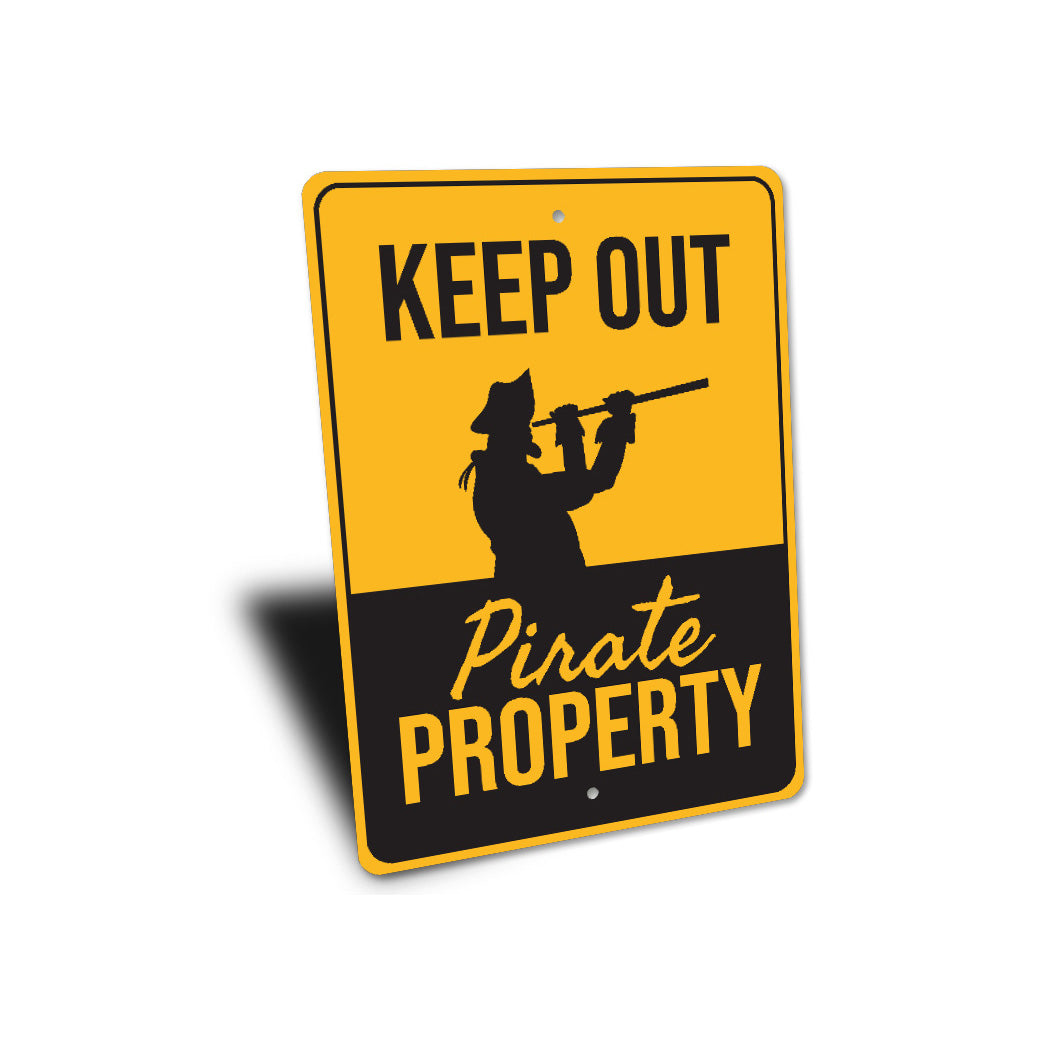 Pirated Sign Keep Out Pirate Property Warning Sign – Lizton Sign Shop Wholesale