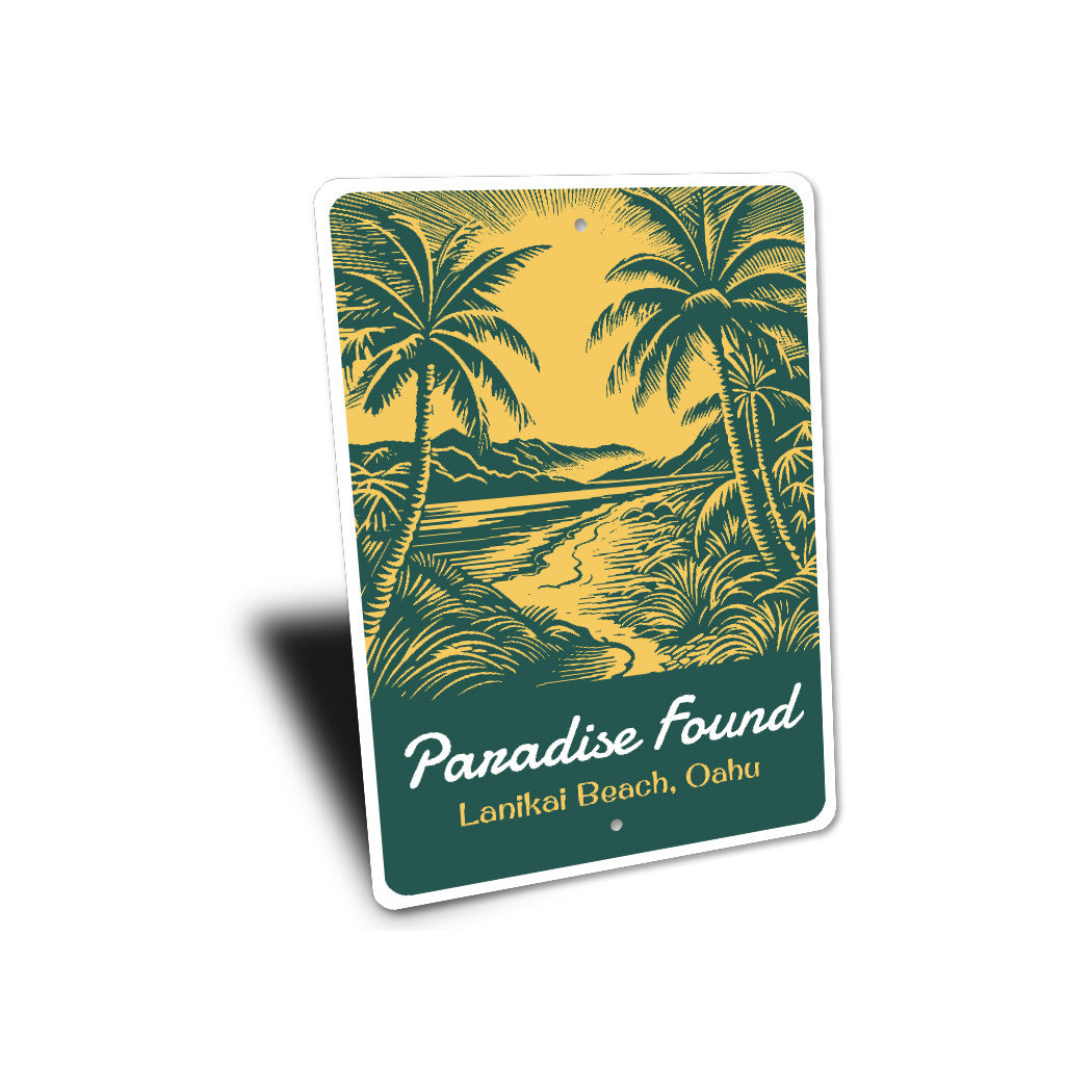 Paradise Found Palm Trees Beach Signs