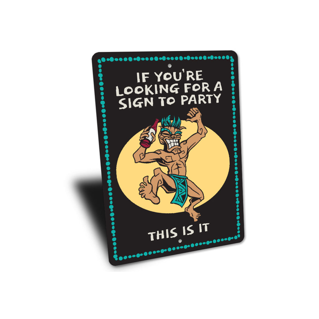 Looking For A Sign To Party This Is It Tiki Bar Sign