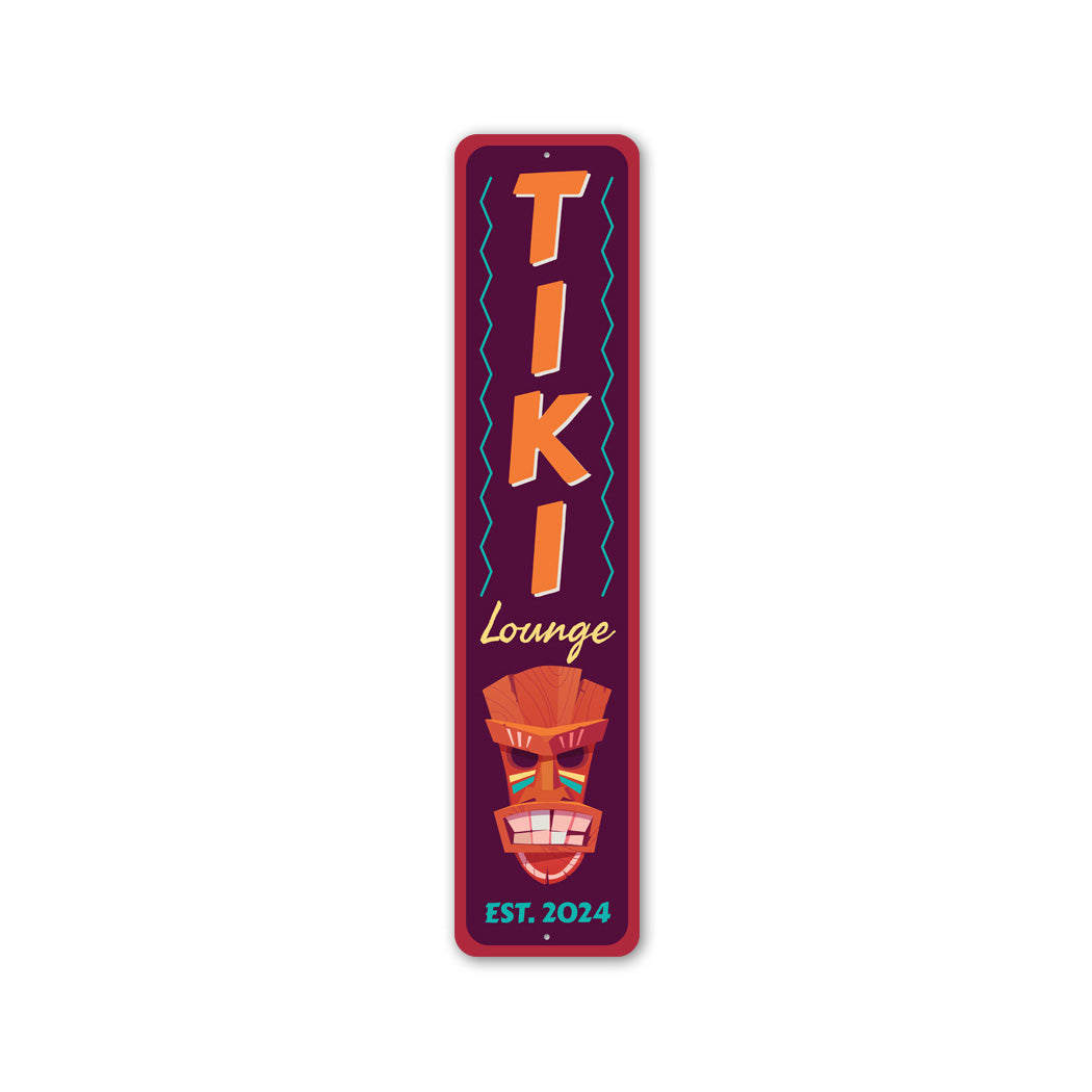 Tiki Lounge Established Year Tiki Bar Sign