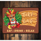 Tiki Bar Eat Drink Relax Sign