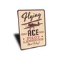 Flying Ace Pilot Lessons Start Today Sign