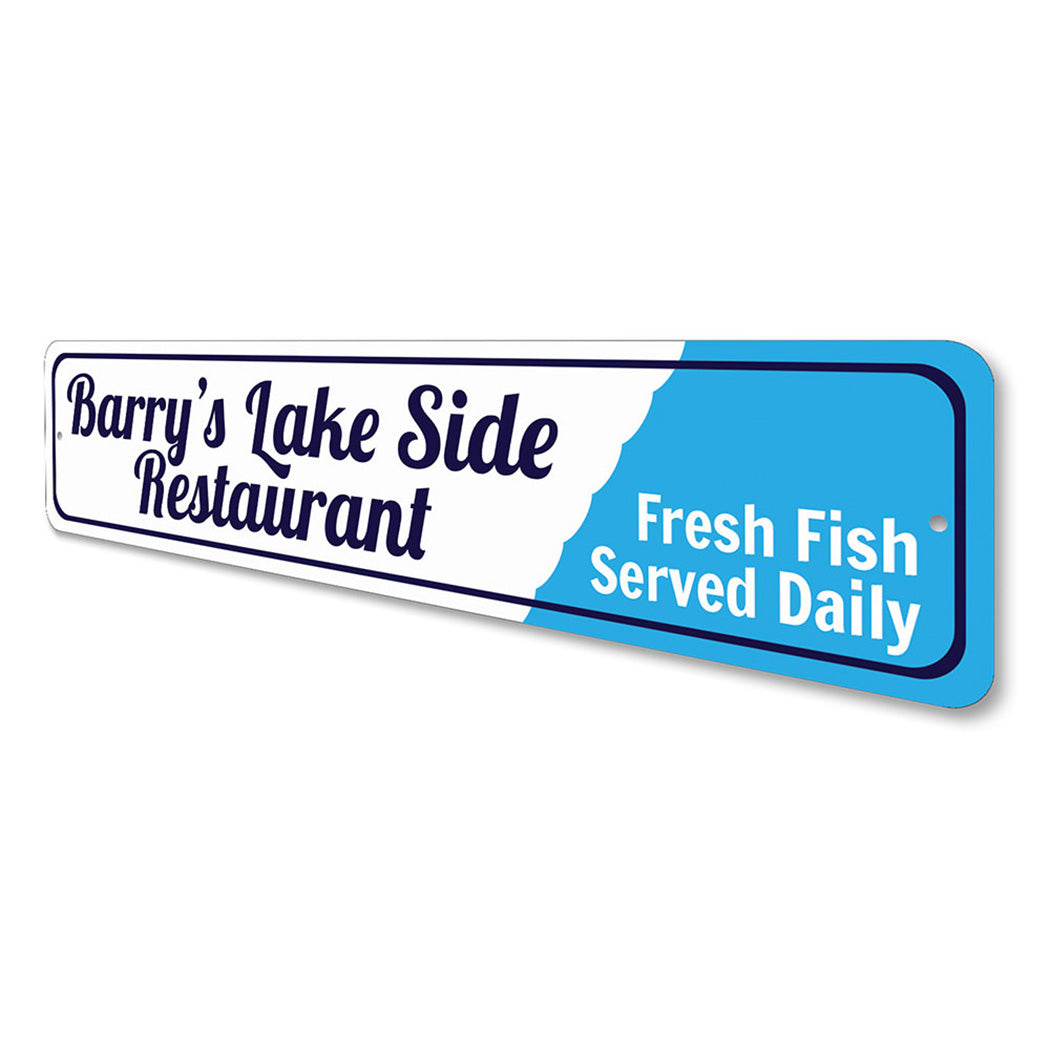Lake Restaurant Sign