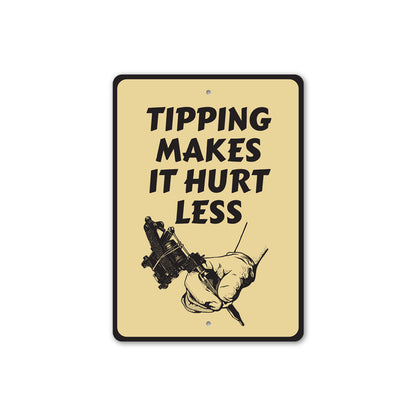 Tipping Tattoo Sign