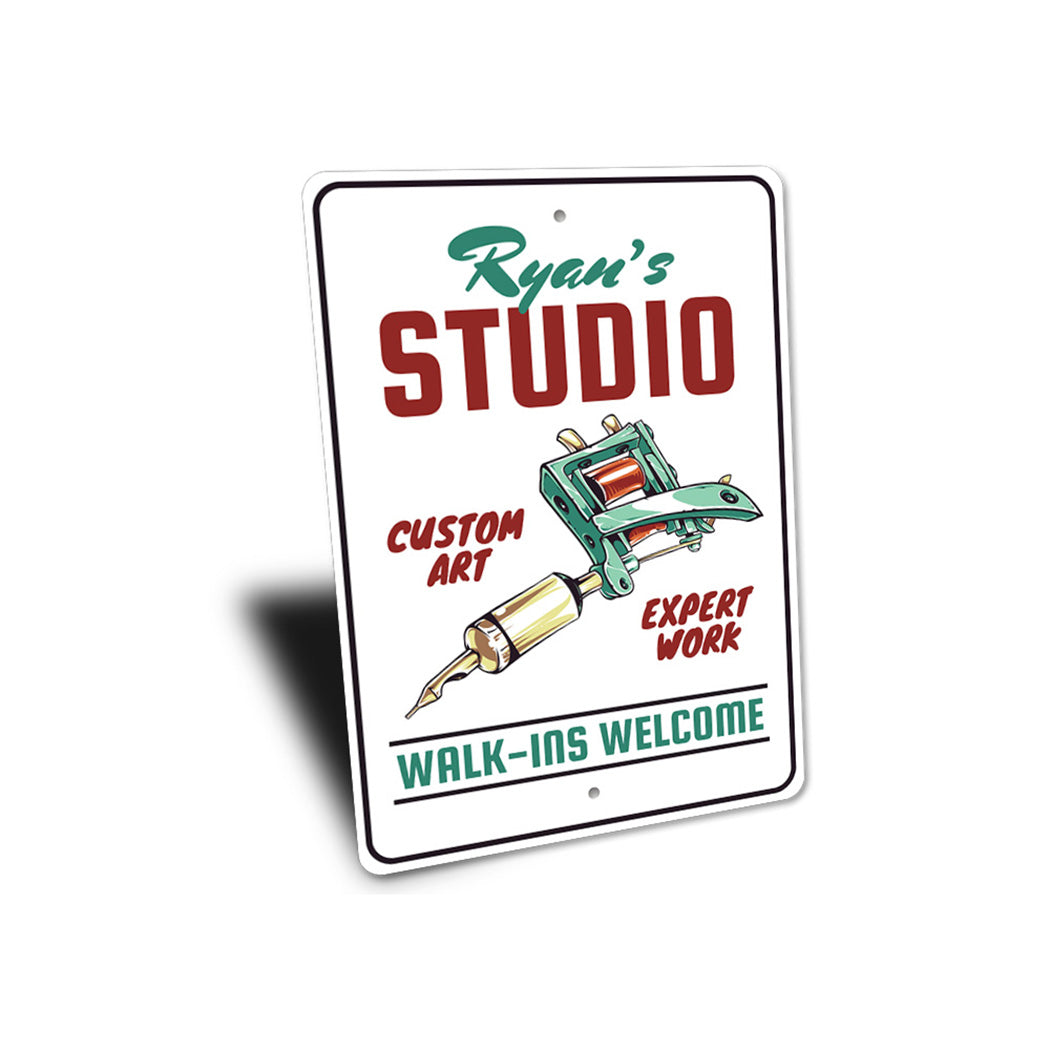 Custom Art Tattoo Studio Sign