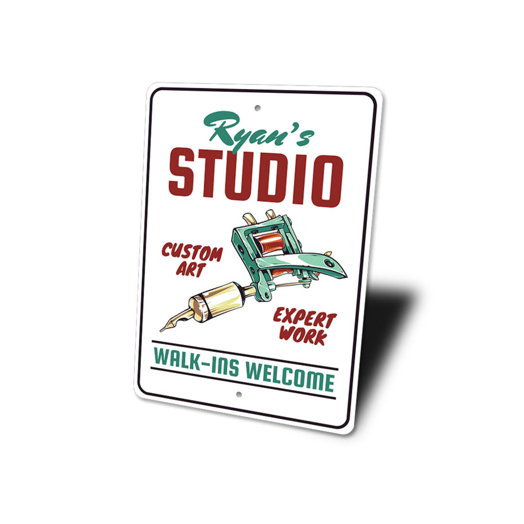 Custom Art Tattoo Studio Sign