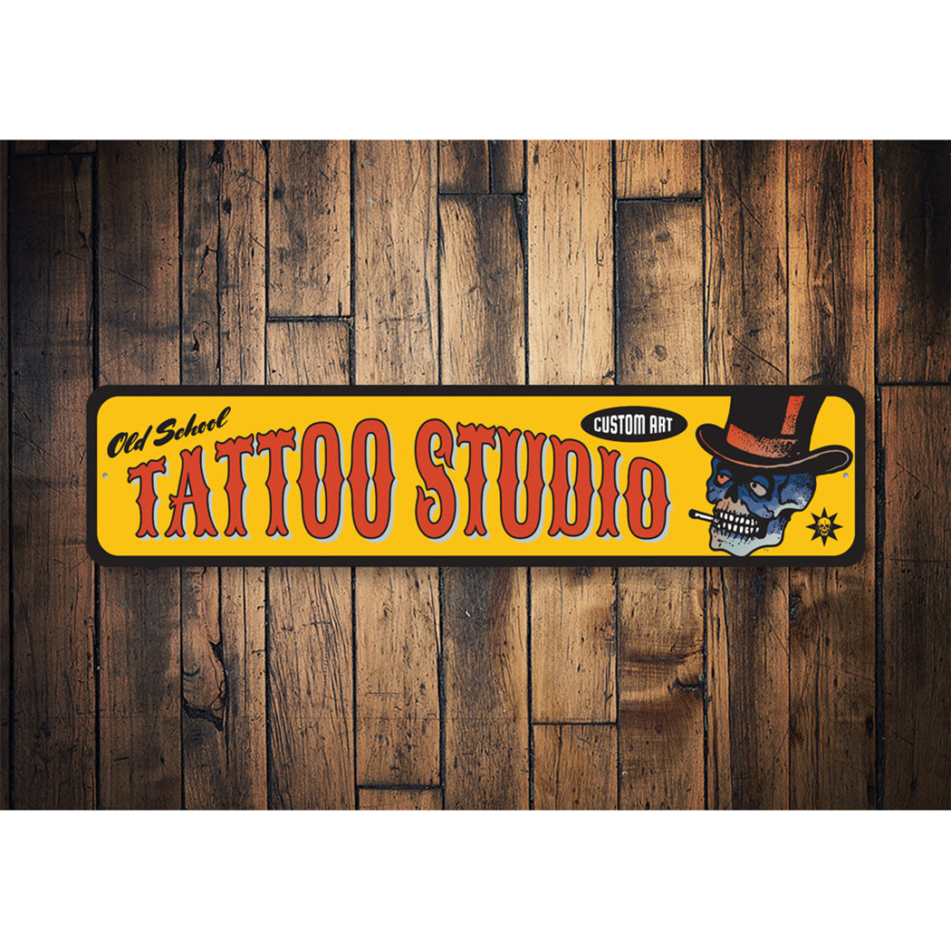 Old School Tattoo Studio Sign