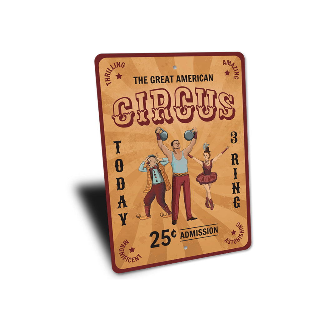 Great American Circus Sign