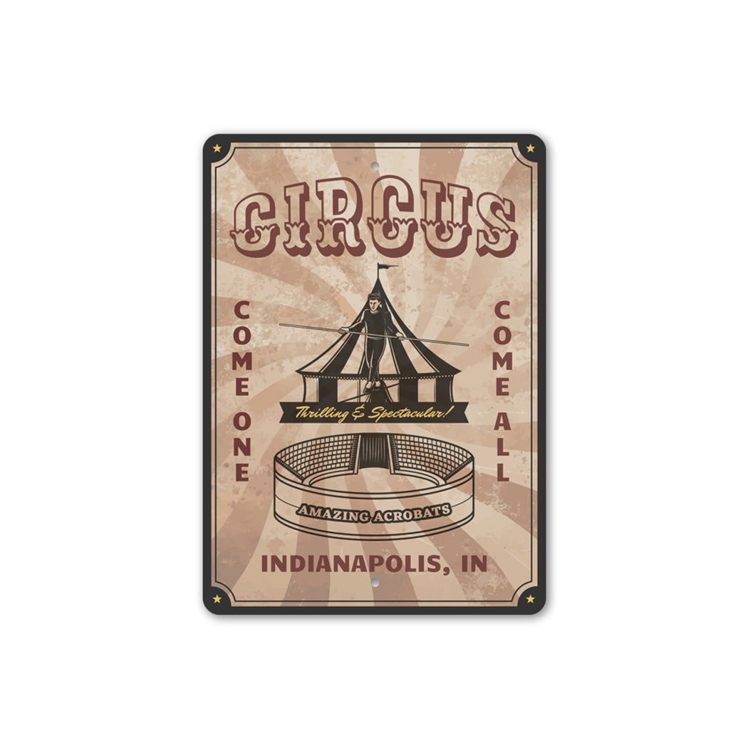 Vintage Circus Metal Sign