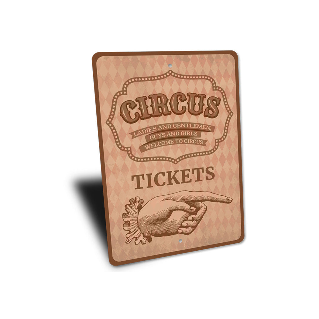 Circus Tickets Sign