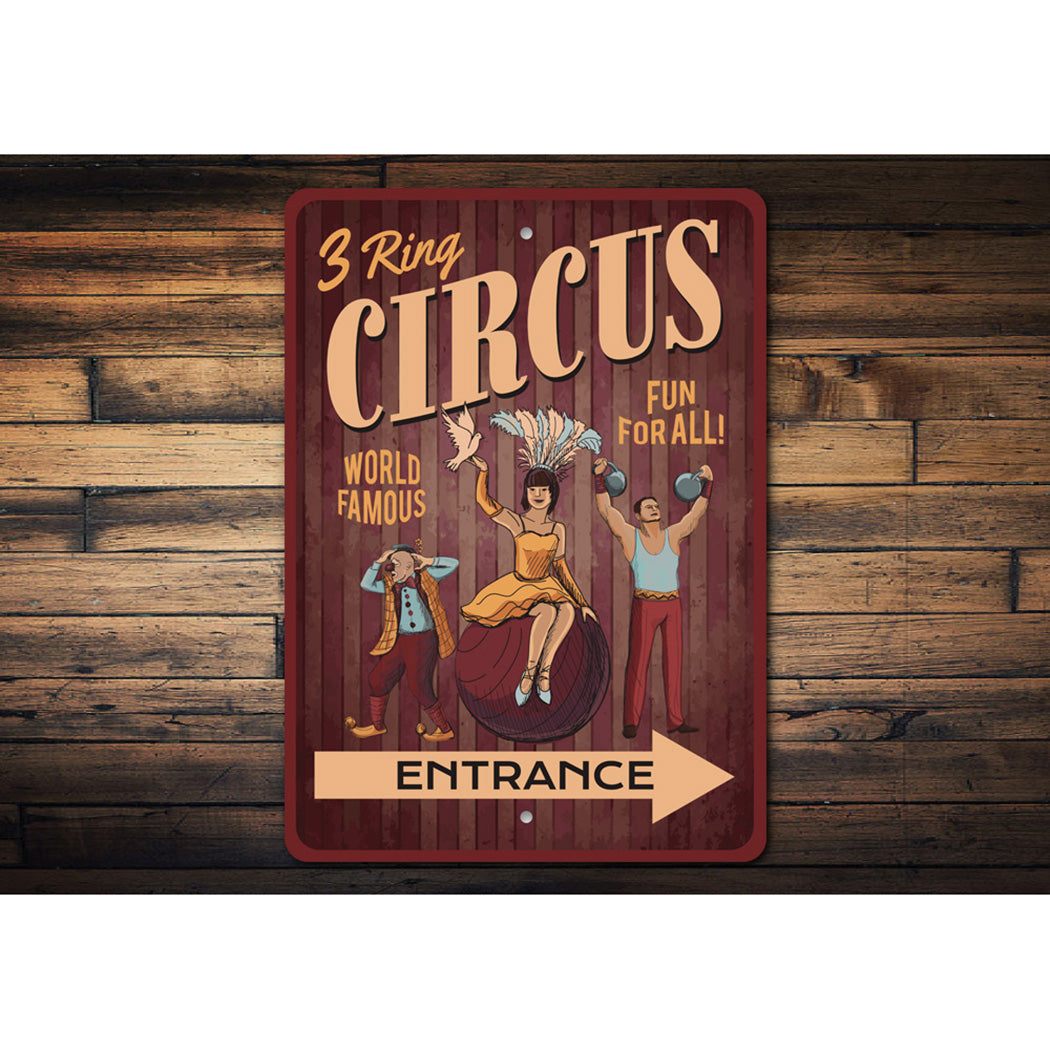 3 Ring Circus Sign