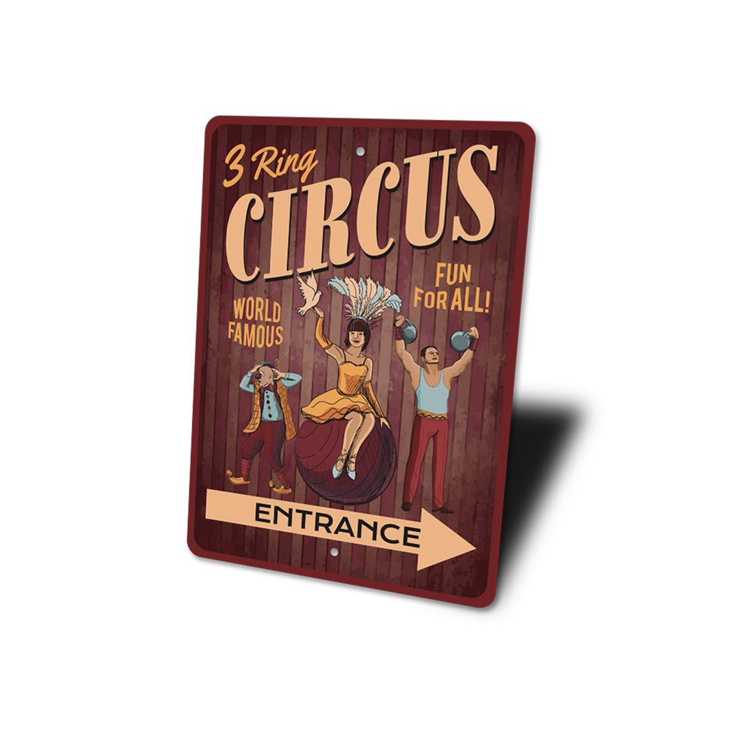 3 Ring Circus Sign