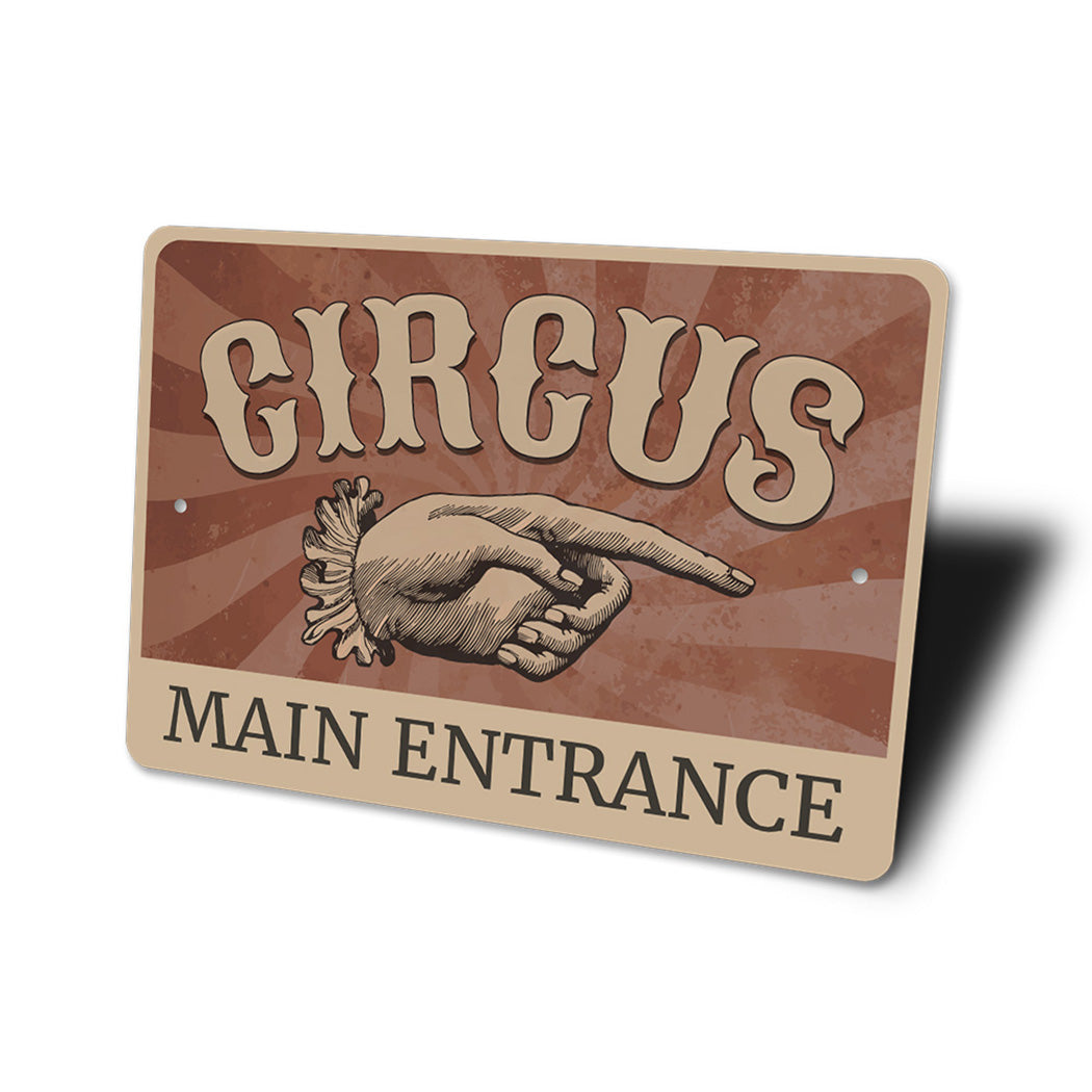 Circus Main Entrance Sign