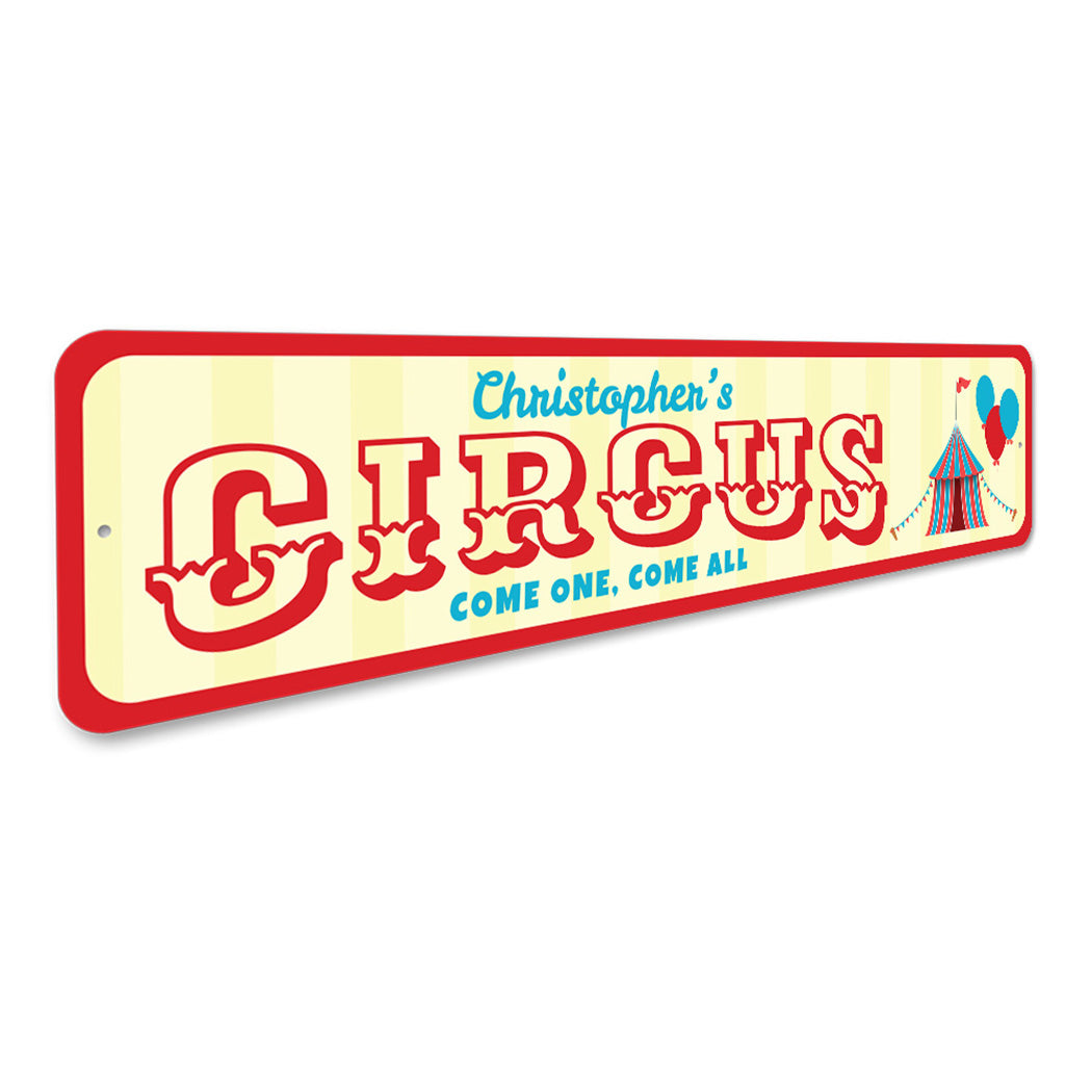 Circus Come One Come All Sign