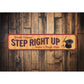 Step Right Up Circus Sign