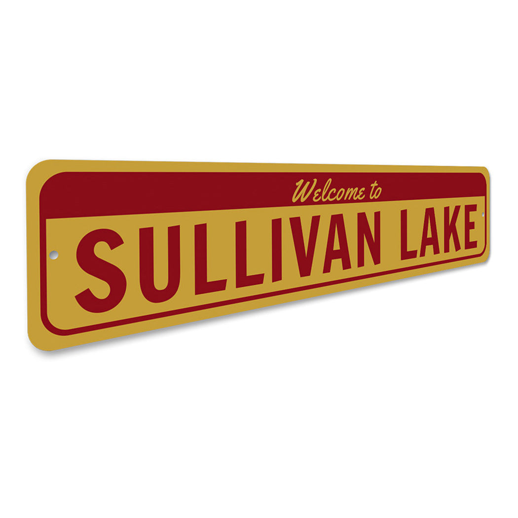 Welcome Lake Name Sign