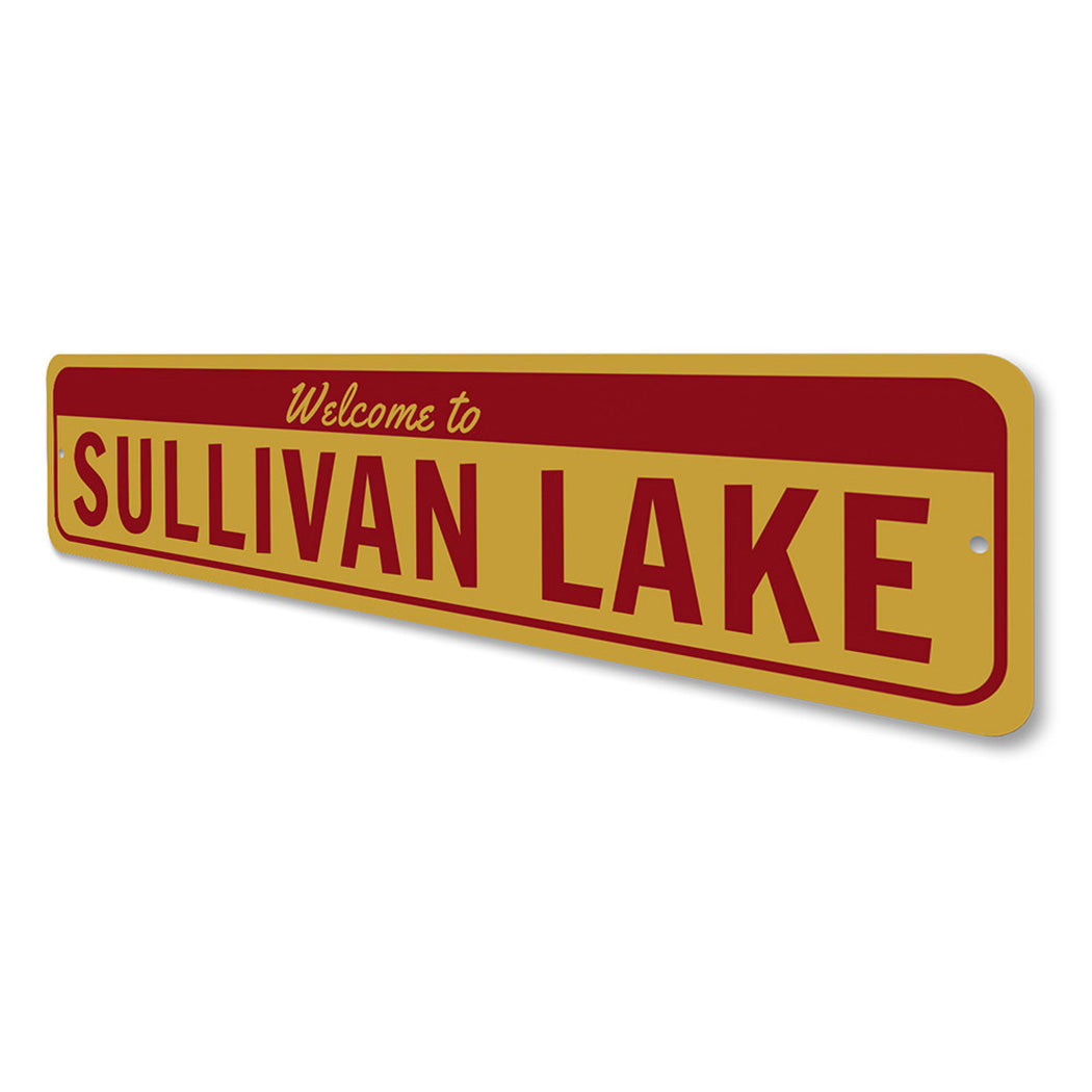 Welcome Lake Name Sign