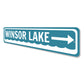 Lake Direction Sign