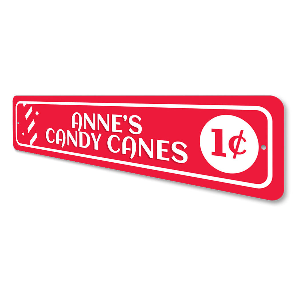 1 Cent Candy Canes Sign