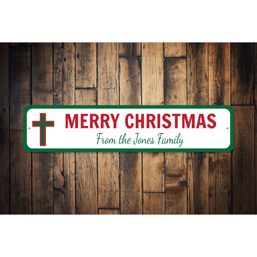 Christmas Cross Sign