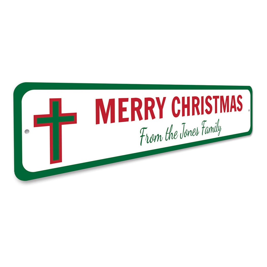 Christmas Cross Sign