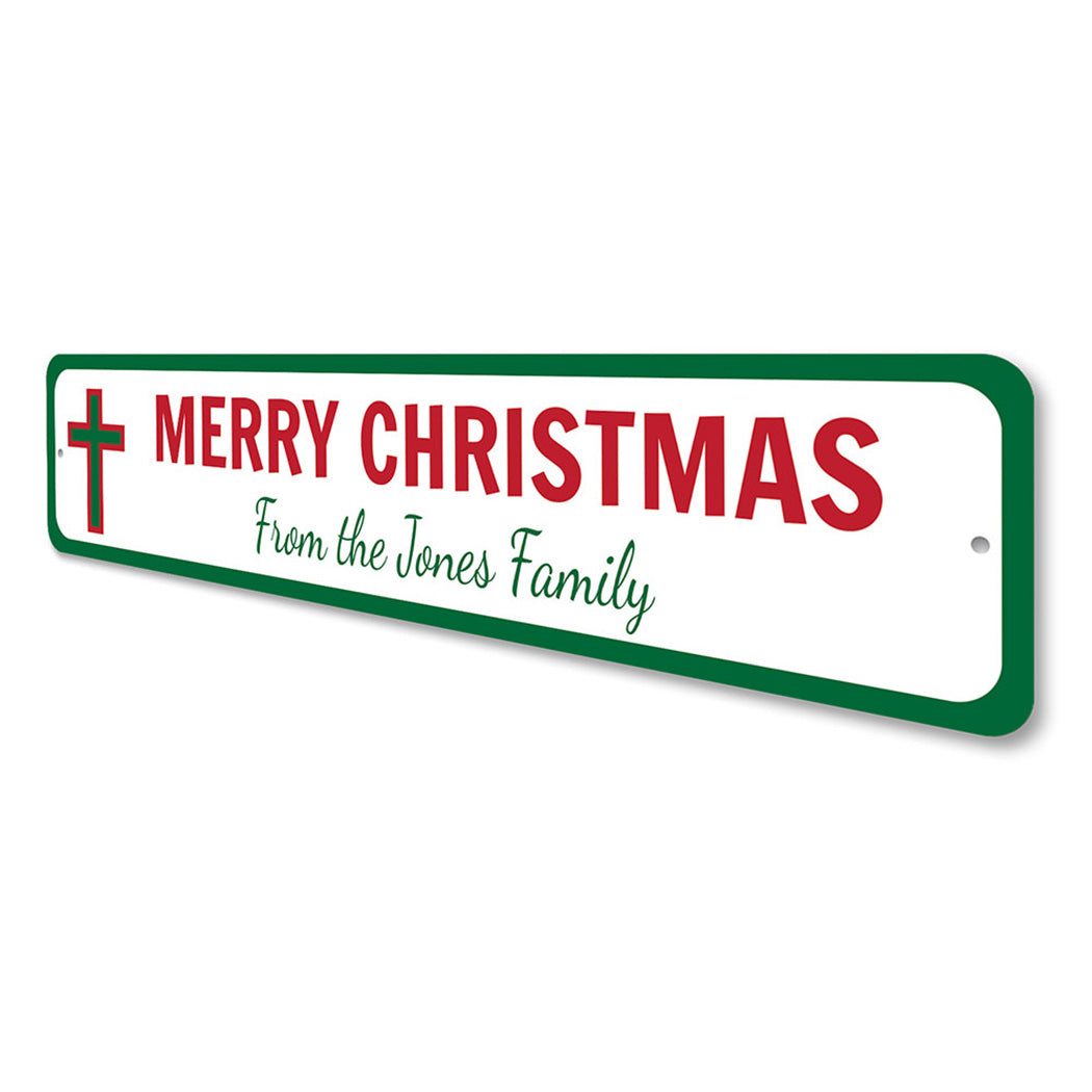 Christmas Cross Sign