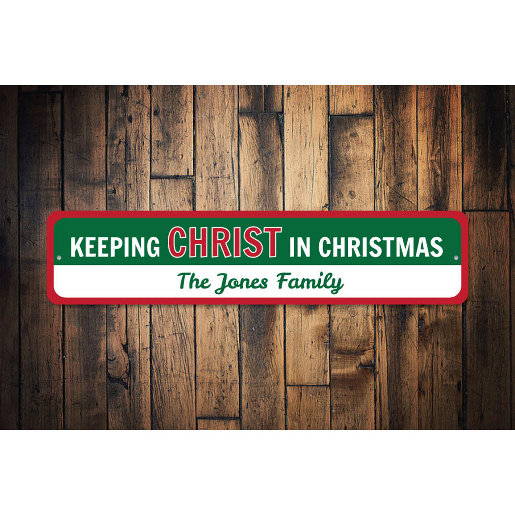 Christ in Christmas Sign