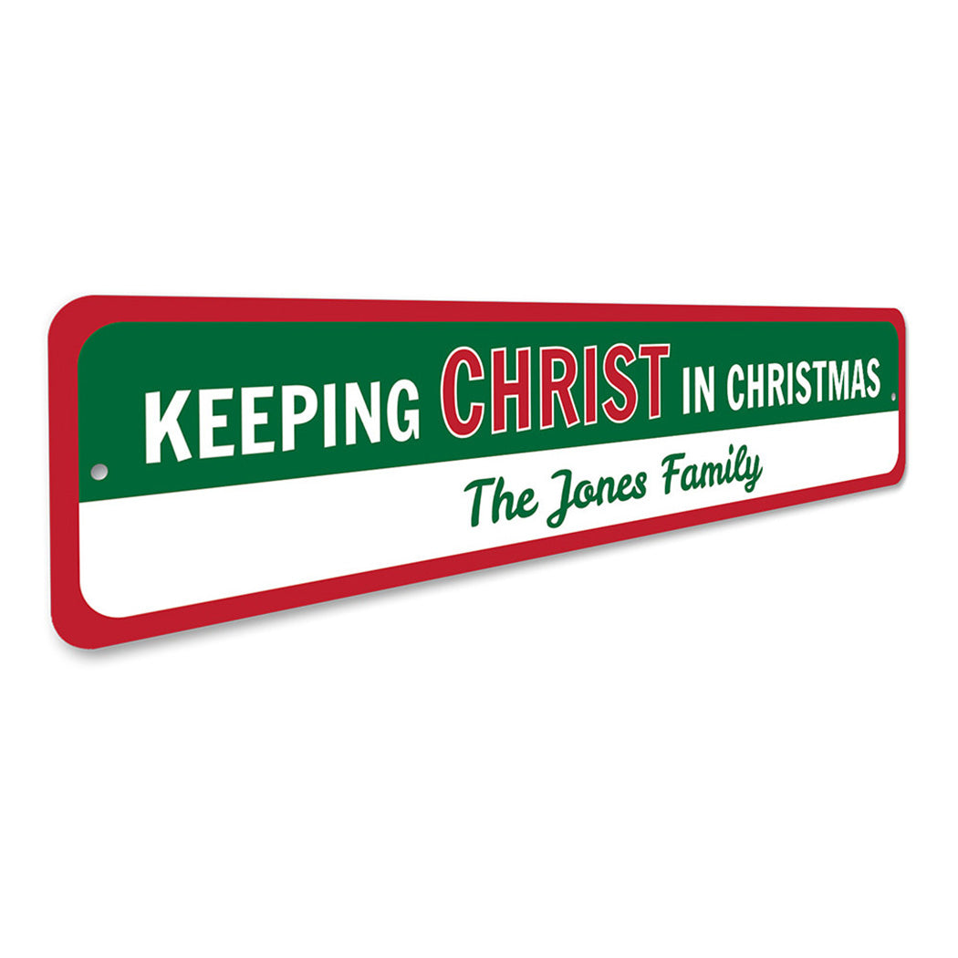 Christ in Christmas Sign