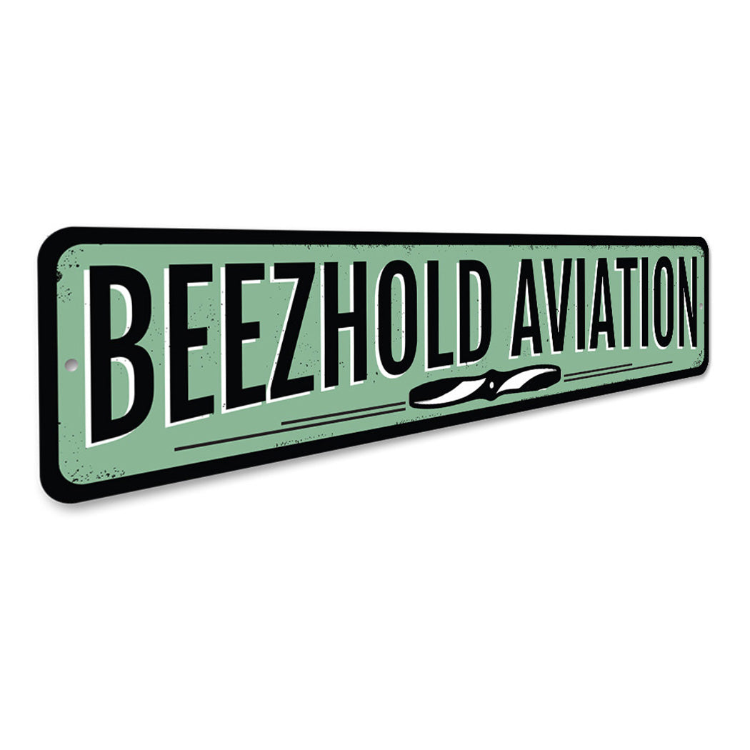 Personalized Aviation Propeller Sign