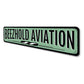 Personalized Aviation Propeller Sign