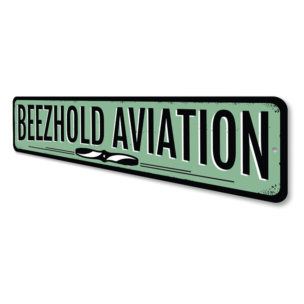 Personalized Aviation Propeller Sign