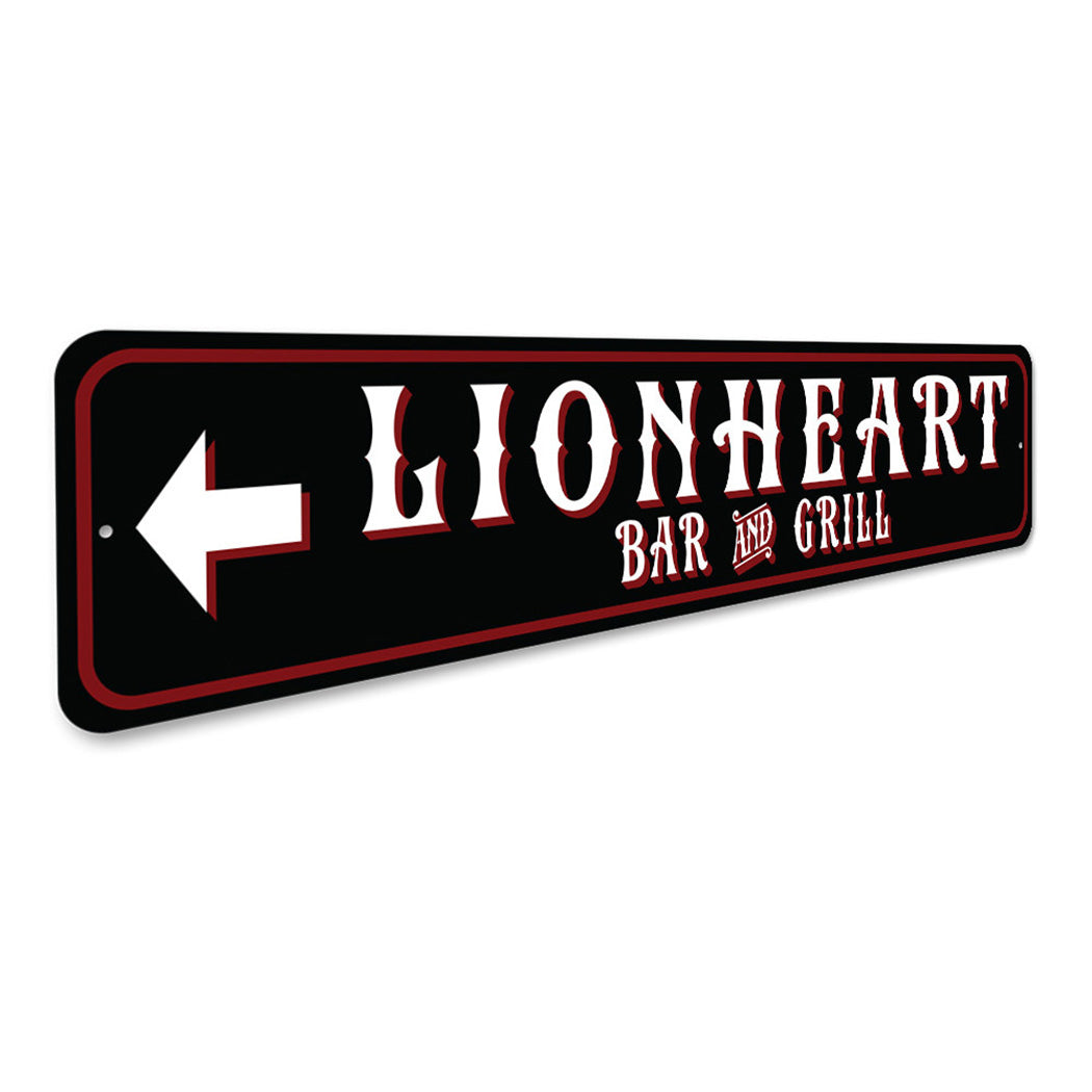 Custom Bar And Grill Arrow Sign
