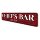 Chiefs Bar Established Year Sign