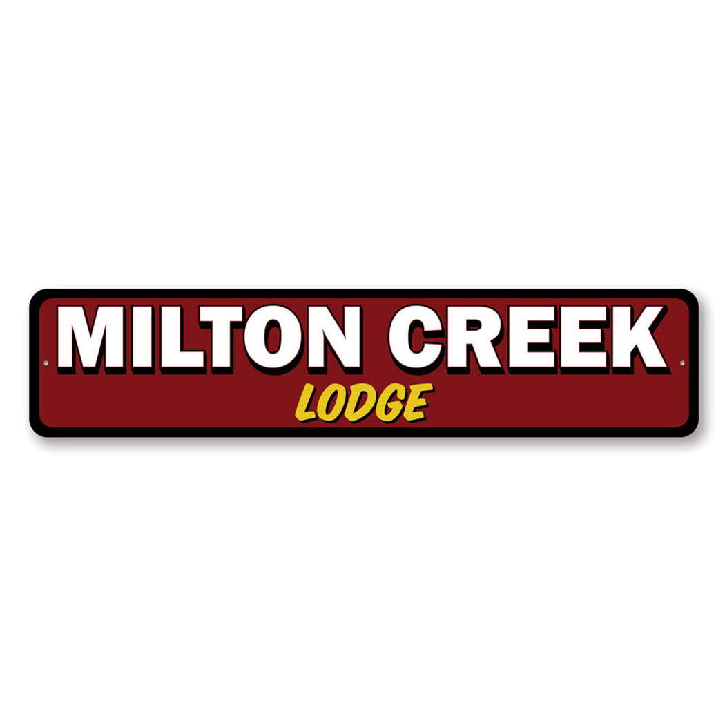 Custom Creek Lodge Sign