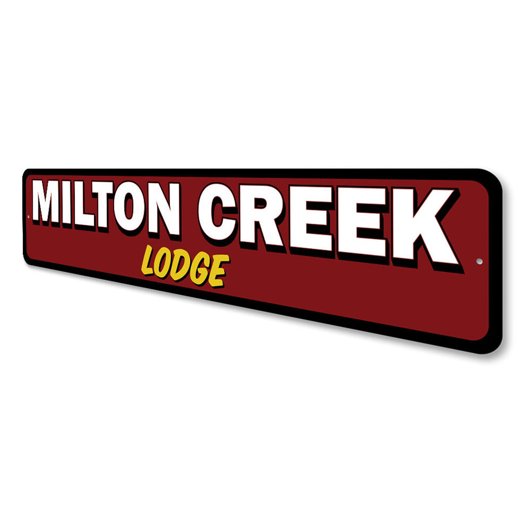 Custom Creek Lodge Sign