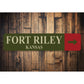Fort Riley Kansas Custom Arrow Sign