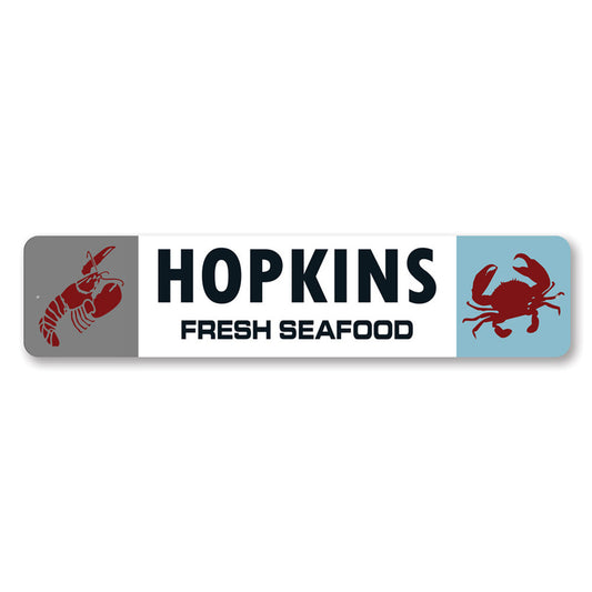 Custom Fresh Seafood Crab And Lobster Sign