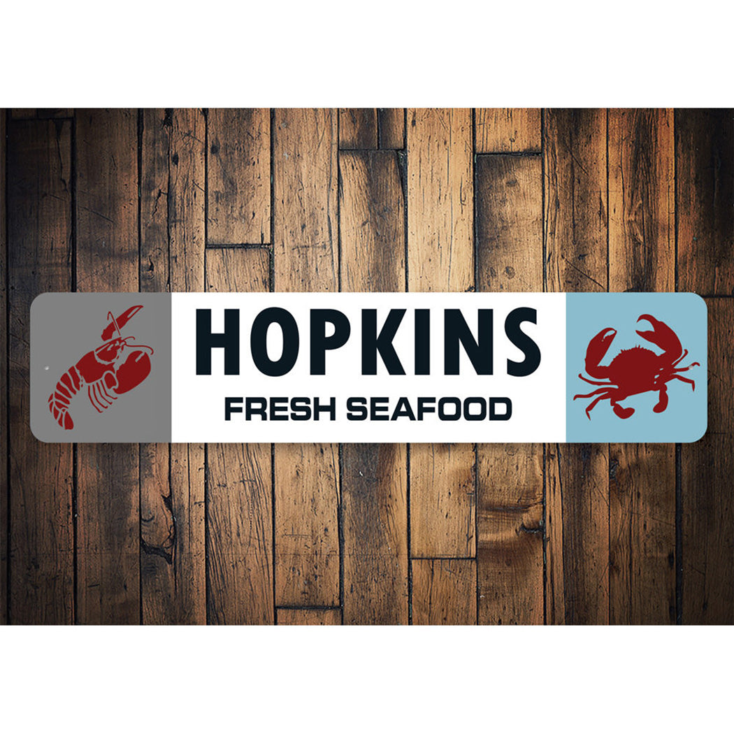 Custom Fresh Seafood Crab And Lobster Sign