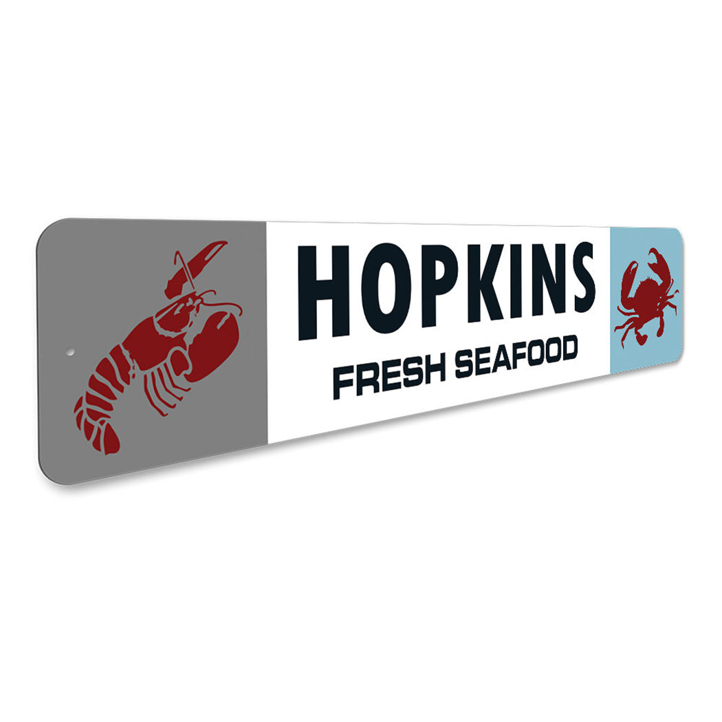 Custom Fresh Seafood Crab And Lobster Sign