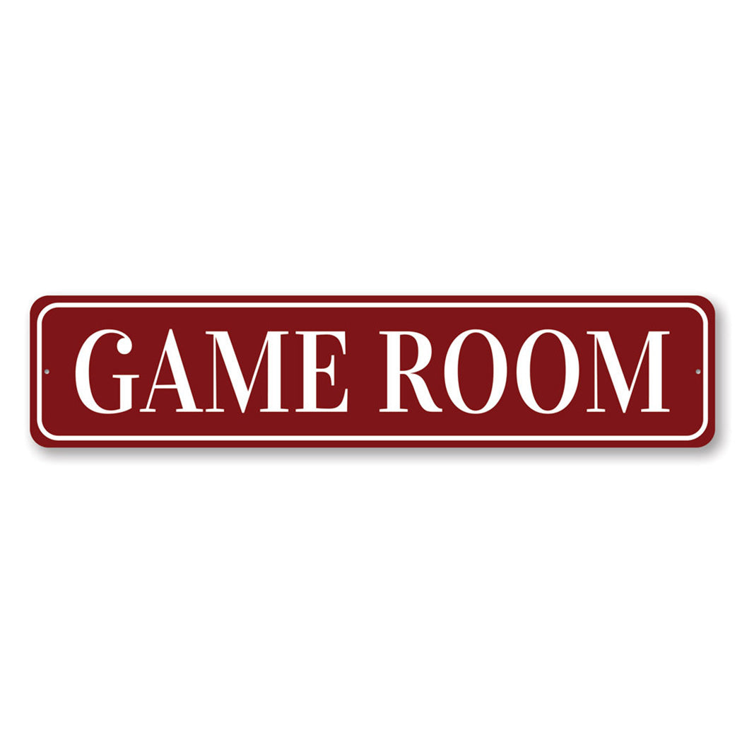 Game Room Novelty Sign