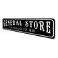 General Store Personalized Established Year Sign