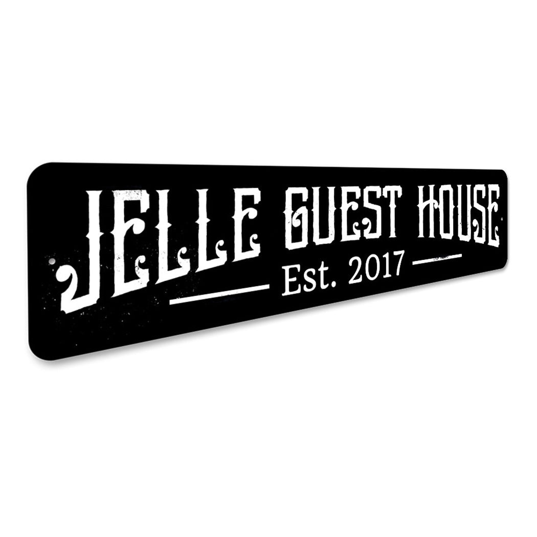 Personalized Guest House Established Year Sign