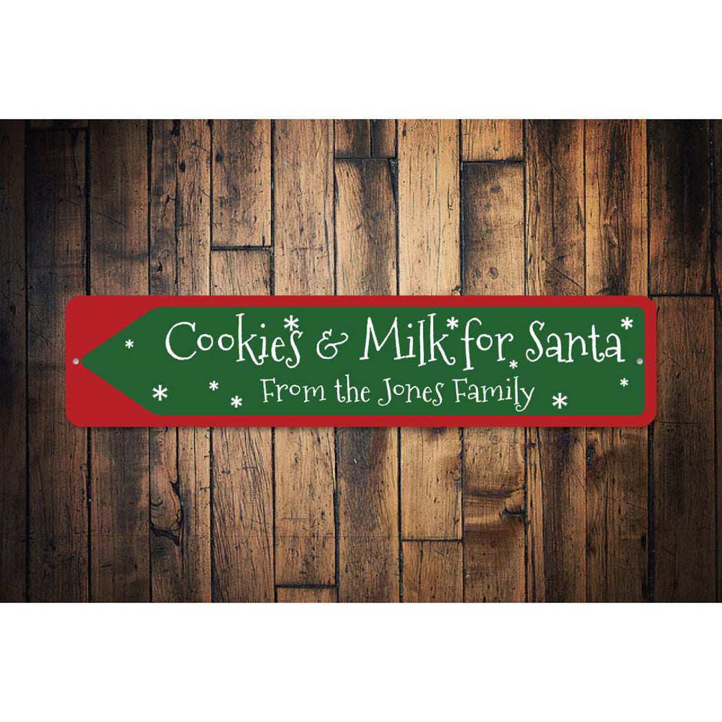 Cookies & Milk for Santa Sign