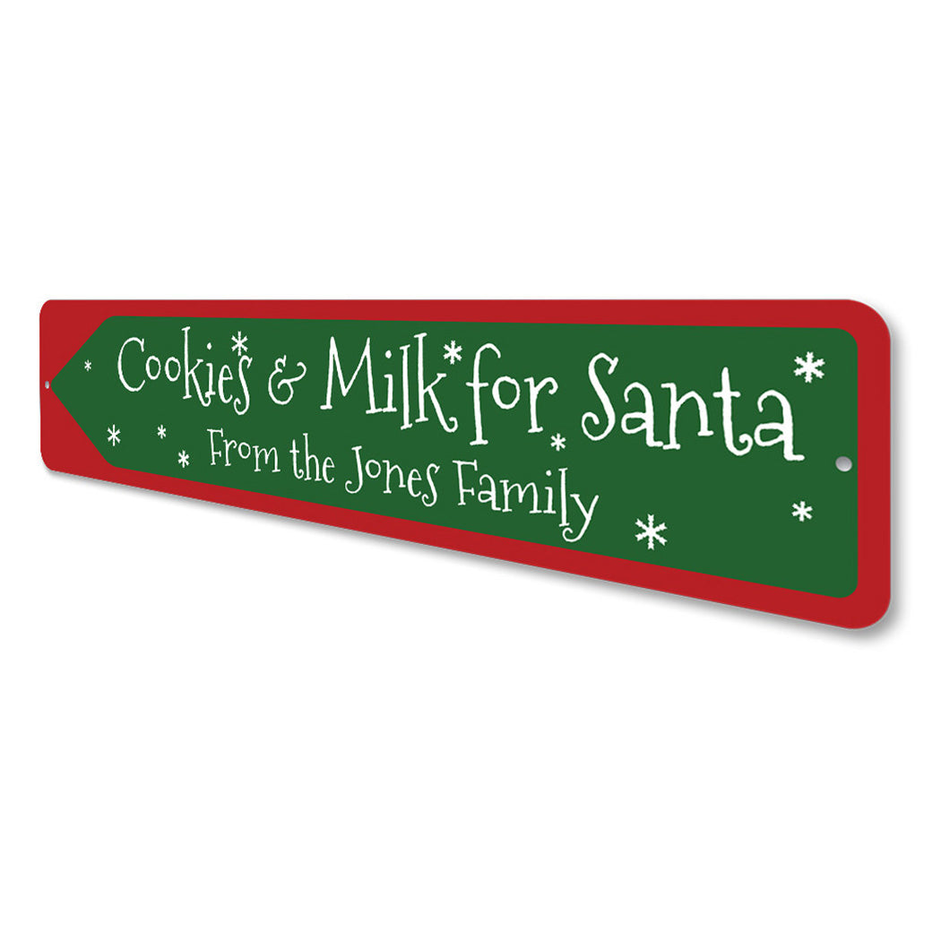 Cookies & Milk for Santa Sign