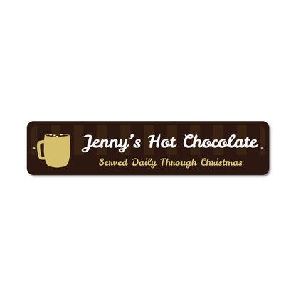 Hot Chocolate Bar Metal Sign
