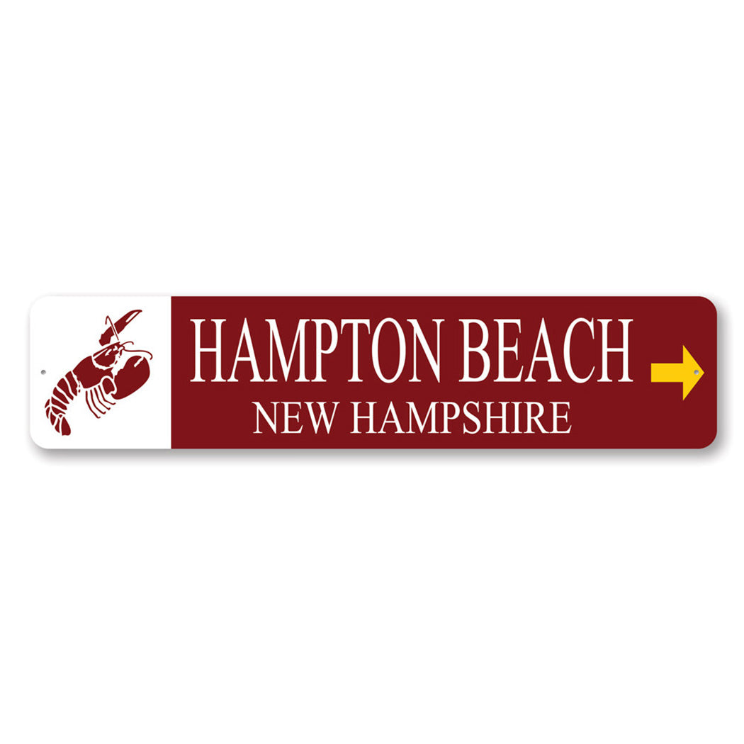 Lobster Hampton Beach Custom Sign