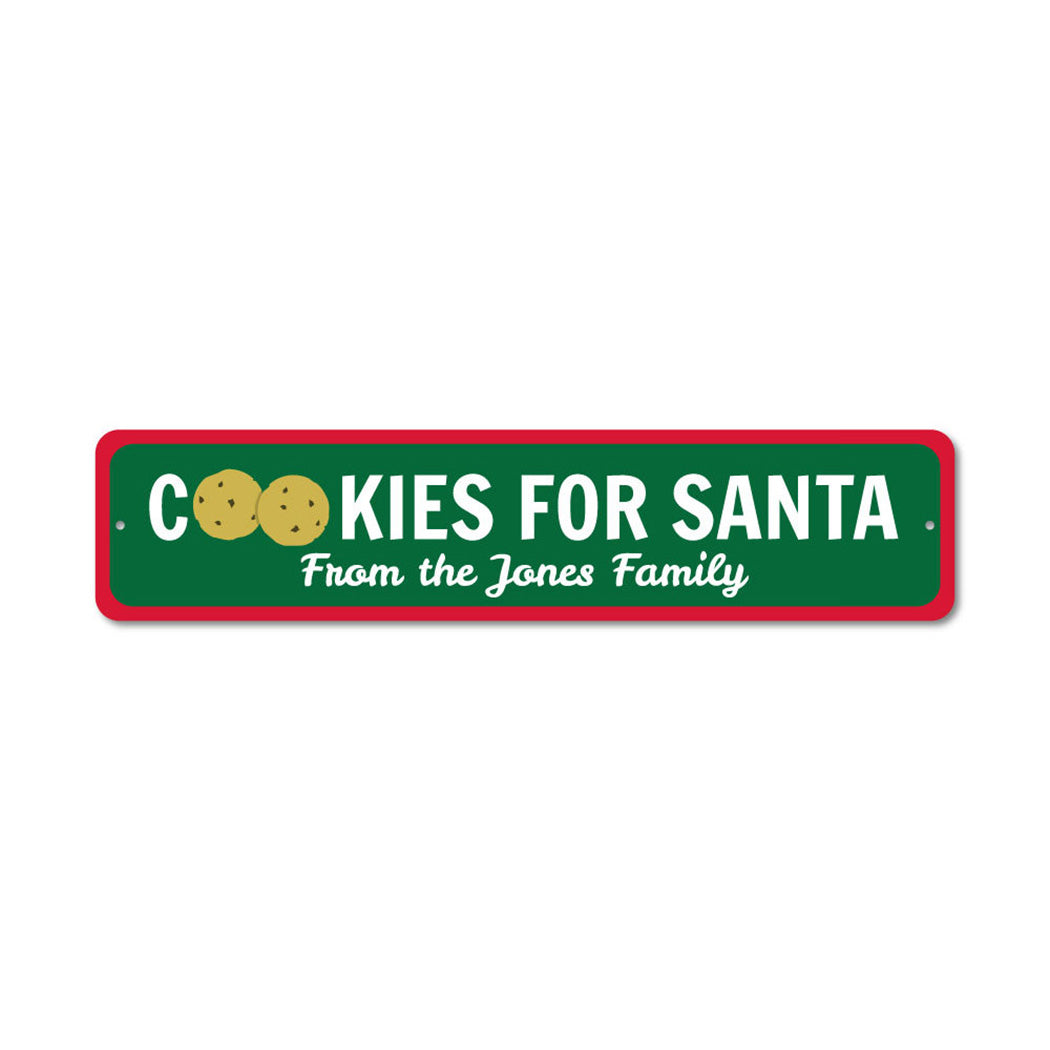 Christmas Cookies Metal Sign