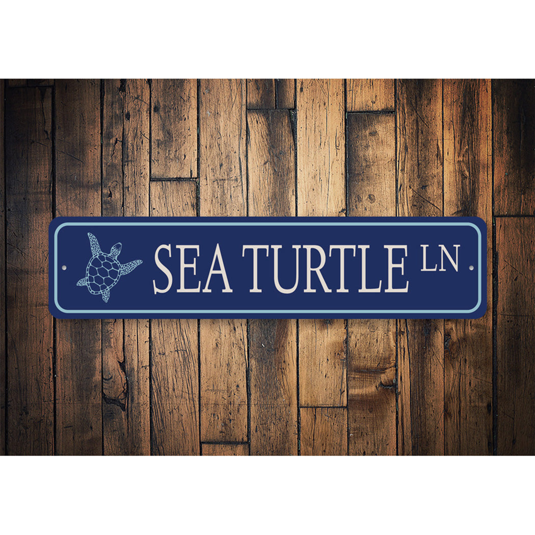 Sea Turtle Street Sign